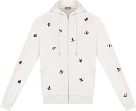 dior jumper with bee|dior hooded hoodie.